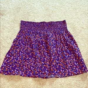 Floral mini skirt